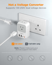 TESSAN UK Travel Adapter with 20W USB-C Fast Charging