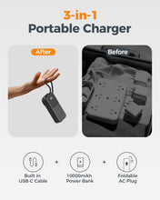 TESSAN 10000mAh 30W Portable Charger with USB-C Cable