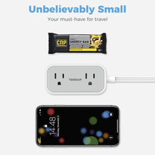 Tessan Flat Plug Power Strip 3 USB Ports 105