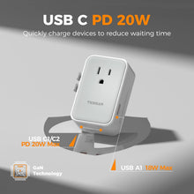 TESSAN Ultra Slim International Power Adapter 20W