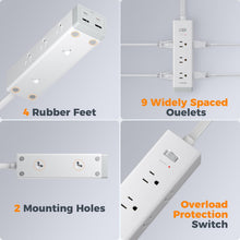 TESSAN 10 FT Surge Protector PD 20W PS09