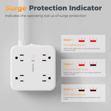 TESSAN 15 Ft Surge Protector Power Strip PS07