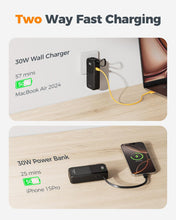 TESSAN 10000mAh 30W Portable Charger with USB-C Cable