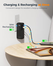 TESSAN 10000mAh 30W Portable Charger with USB-C Cable