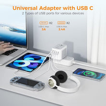 TESSAN Universal Travel Adapter 5 USB Ports - Gray