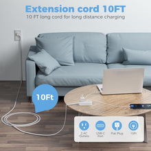 Tessan Flat Plug Power Strip 3 USB Ports 105