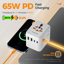TESSAN 65W GaN Universal Travel Adapter WTA09
