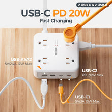 TESSAN 15 Ft Surge Protector Power Strip PS07