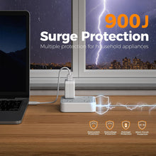 TESSAN Flat Plug Surge Protector Power Strip 102