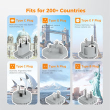 TESSAN 6-in-1 Universal Travel Adapter Kit