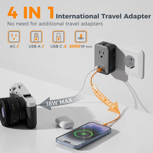 TESSAN Ultra Thin Universal Travel Adapter PD 20W