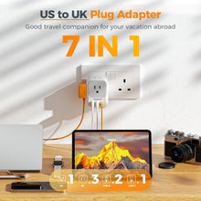 TESSAN US to UK Travel Plug Adapter Type G