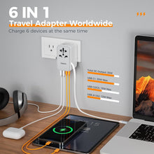 TESSAN Universal Travel Adapter with USB-C Cable