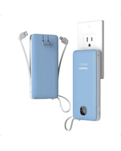 TESSAN 10000mAh Portable Charger with Built-In Cables