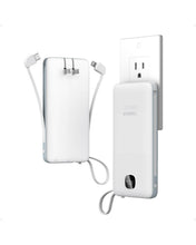 TESSAN 10000mAh Portable Charger with Built-In Cables