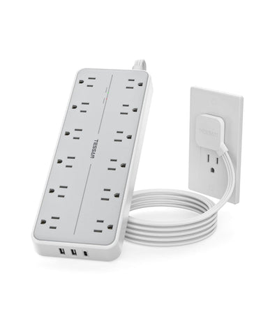 TESSAN 15W Surge Protector Power Strip 5Ft