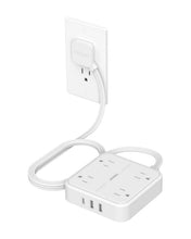 TESSAN Flat Plug Surge Protector Power Strip 102
