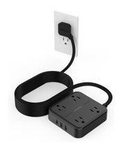TESSAN Flat Plug Surge Protector Power Strip 102
