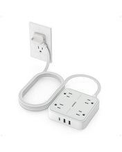 TESSAN Flat Plug Surge Protector Power Strip 102