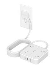 TESSAN Flat Plug Surge Protector Power Strip 102