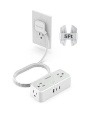 TESSAN Flat Plug Surge Protector Power Strip 1020