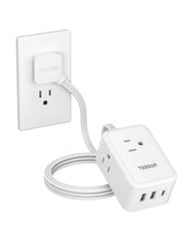 TESSAN Ultra Thin Flat Plug Power Strip 1021