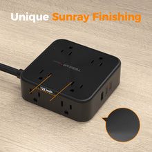 TESSAN Power Strip with USB-C & 6FT Braided Cord