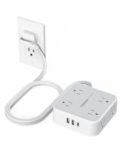 TESSAN Flat Plug Surge Protector Power Strip 1026