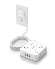 TESSAN Flat Plug Surge Protector Power Strip 1026