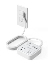 TESSAN 15W Flat Plug Surge Protector Power Strip 103
