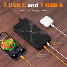 TESSAN 11-in-1 Surge Protector with PD 20W