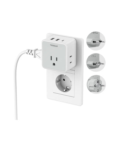 TESSAN All European Travel Plug Adapter Kit 121