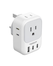 TESSAN US to UK Plug Adapter Type G 161