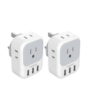TESSAN US to UK Plug Adapter Type G 161