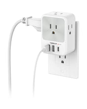 TESSAN Surge Protector Outlet Splitter with 4 AC Outlets 3 USB Ports (1 USB C Port)