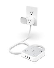 TESSAN Flat Extension Cord Surge Protector Power Strip 5 FT