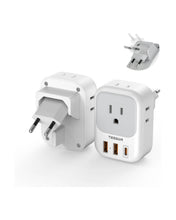 TESSAN US to European Travel Plug Adapter Type C