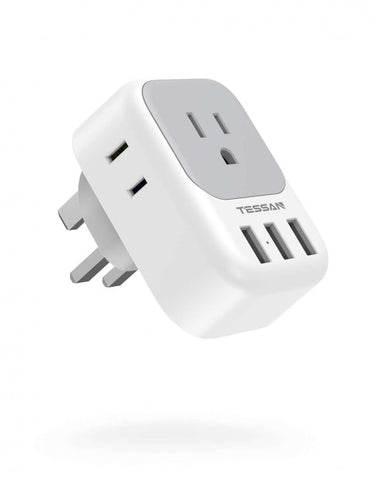 TESSAN US to UK Plug Adapter Type G 161